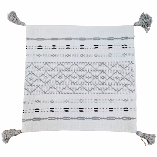 Wholesaler Outdoor Sofa Living Room Wave Grey Square Striped Lumbar Soft Texture Reversible Luxury Wrinkle Toss 24"X24" Inch Decoration Cushion