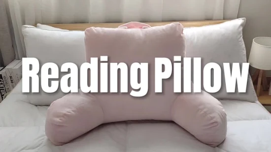 読書枕ベッドウェッジ大型大人用背もたれラウンジクッションアームバックサポート付きベッドソファに座るのに最適